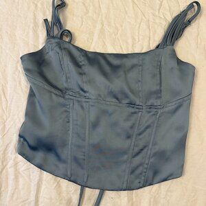 Princess Polly Blue Corset Top